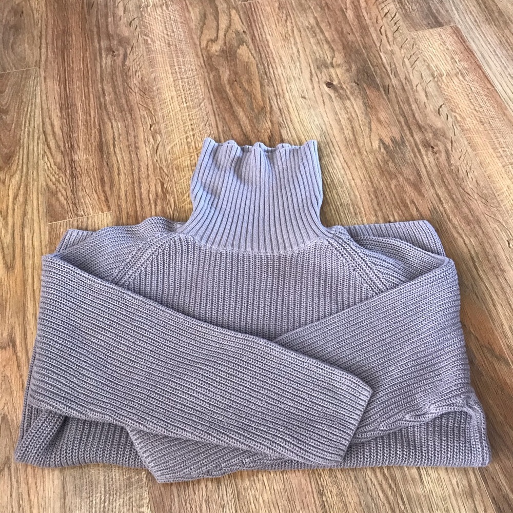 Beige turtle neck sweater